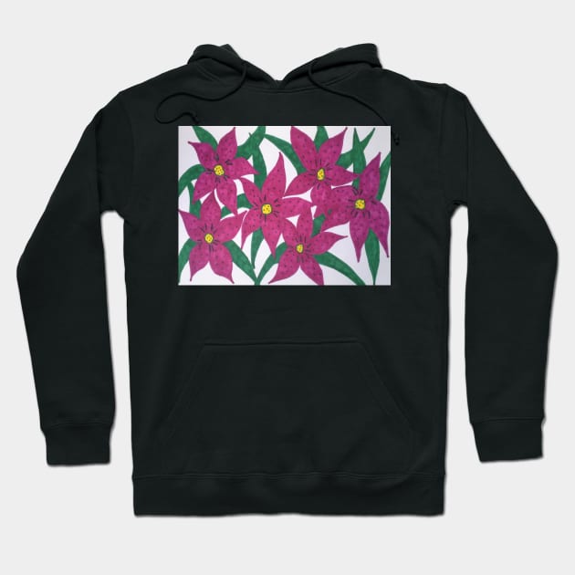 Ultra Violet Floral Bouquet Hoodie by DanielleGensler